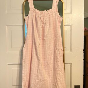 Pink Gingham Sleeveless Dress